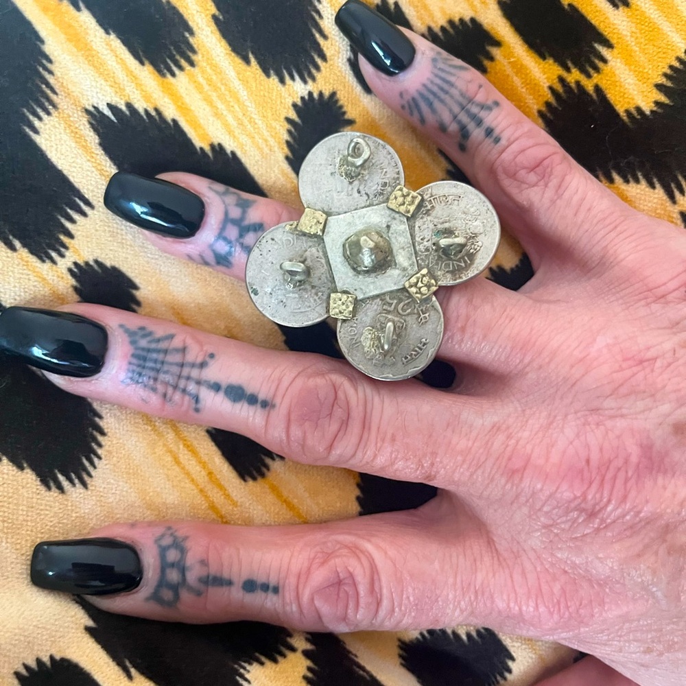 SILVER TRIBAL BOHO INDIAN VINTAGE BANJARA RING